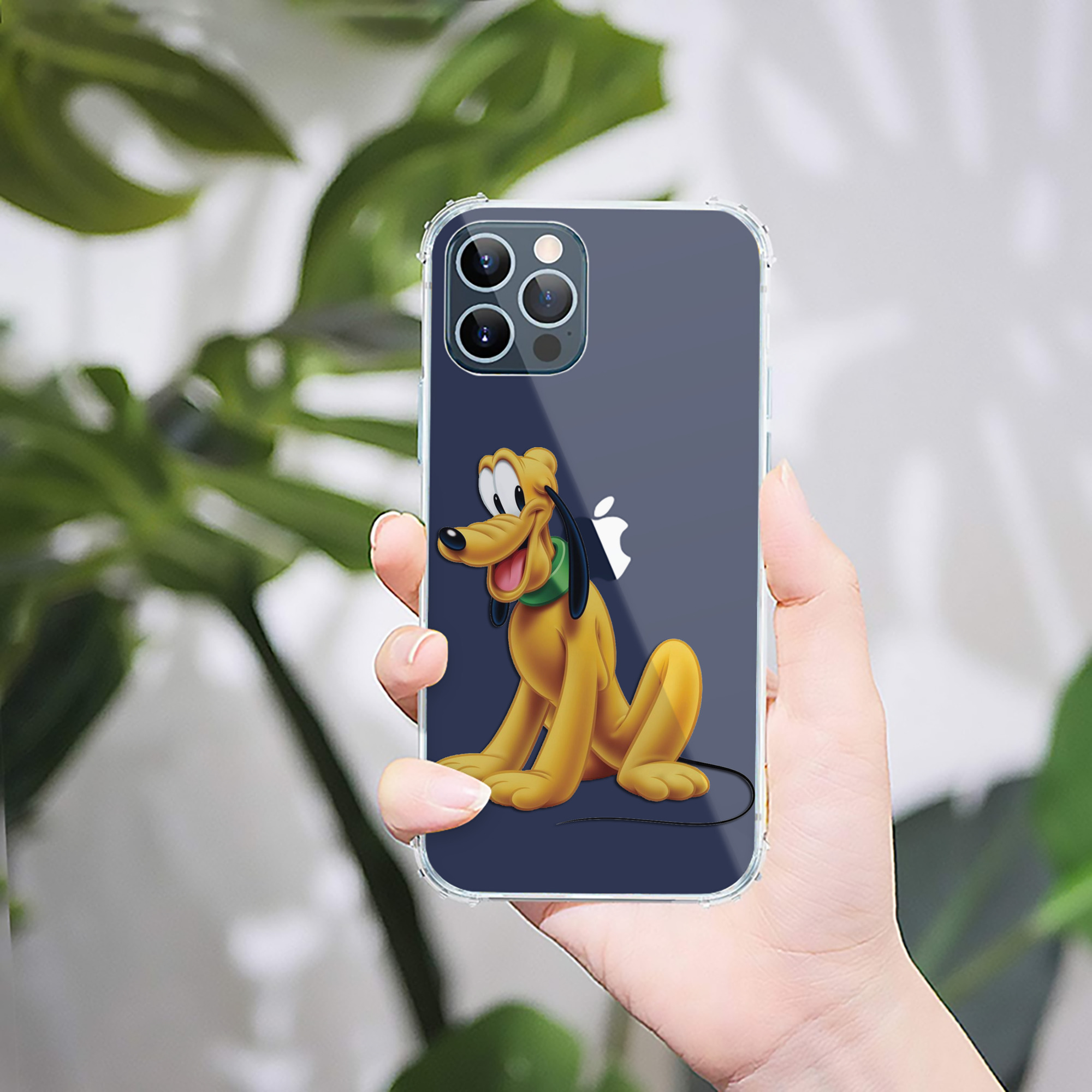 （画像用） ミッキーマウス Mickey Mouse 【iPhone 12シリーズ対応】透明スマホケース（クリアソフトケース）